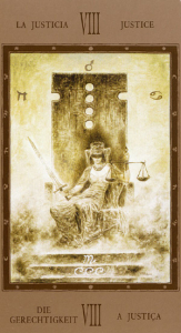 justice labirynth tarot